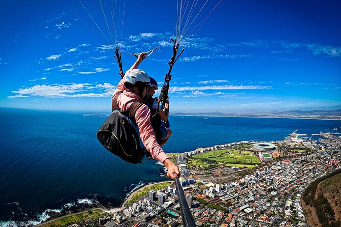 Tandem Paragliding in Cape Town with views of Table Mountain - Signal Hill meets Cape Town, and you’re in the air fast